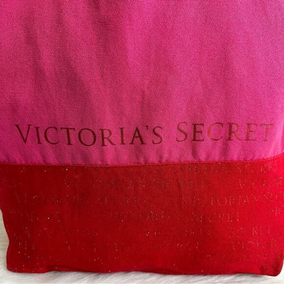 Victoria’s Secret Pink Red Metallic Large Tote - Picture 6 of 12